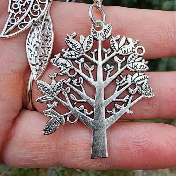 Green Crystal Beaded Tree of Life Bag Clip Purse Leaf Keychain Daisy Pursecharm - Picture 15 of 16